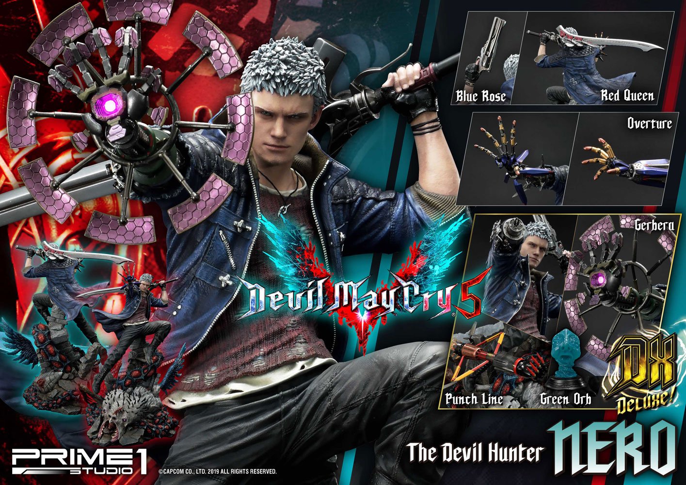 Devil May Cry 5 Statue Nero Deluxe Ver. 70 cm 4562471909184