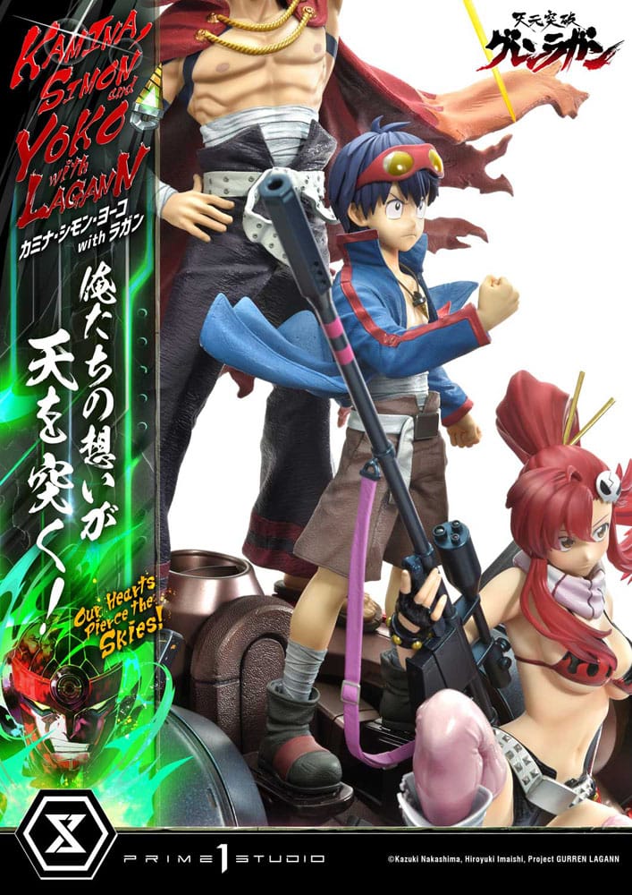 Gurren Lagann Ultimate Premium Masterline Series Statue 1/4 Kamina, Simon & Yoko with Lagann 97 cm 4580708049540