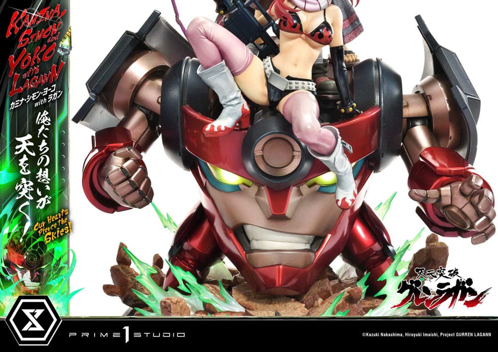 Gurren Lagann Ultimate Premium Masterline Series Statue 1/4 Kamina, Simon & Yoko with Lagann 97 cm 4580708049540