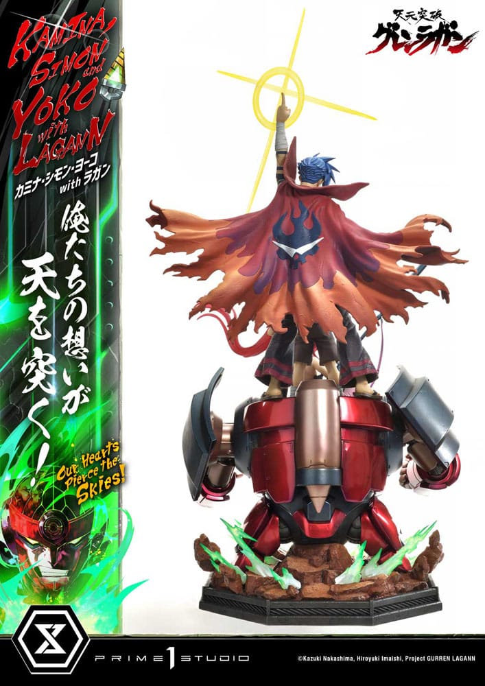 Gurren Lagann Ultimate Premium Masterline Series Statue 1/4 Kamina, Simon & Yoko with Lagann Deluxe Version 97 cm 4580708049557