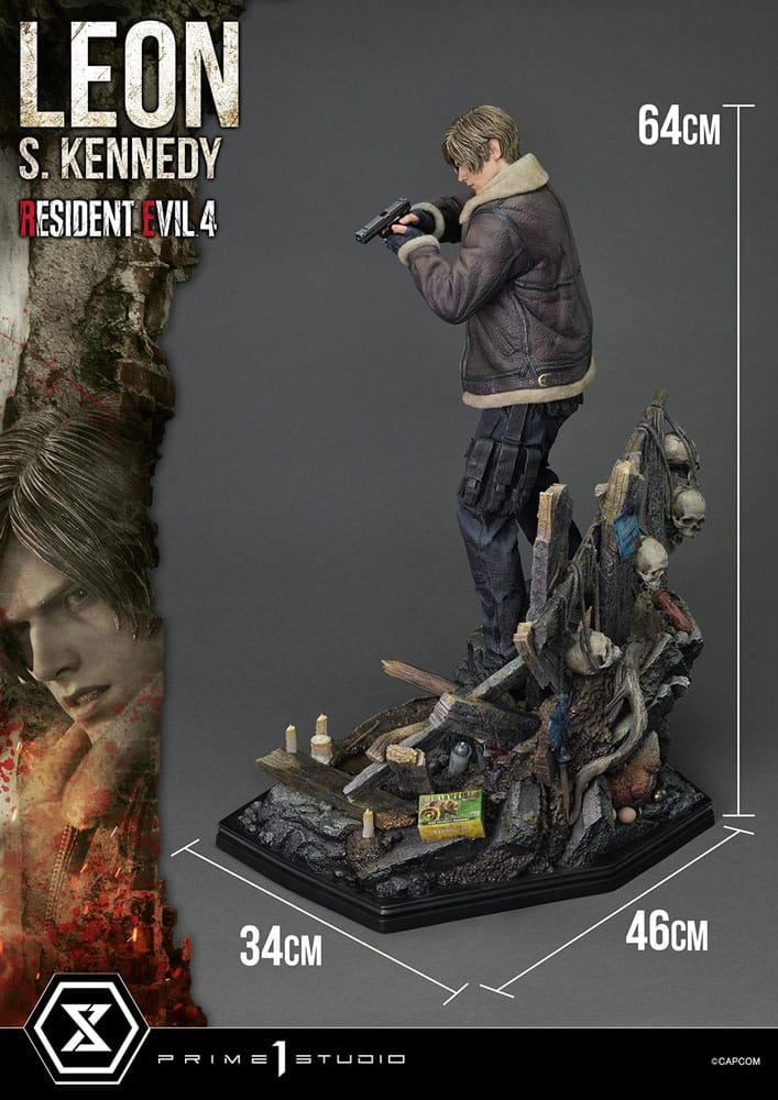 Resident Evil 4 Ultimate Premium Masterline Series Statue 1/4 Leon S. Kennedy Bonus Ver. 64 cm 4582647120908