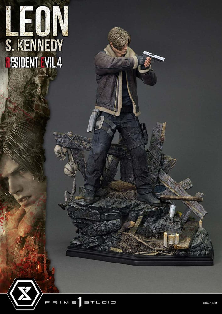 Resident Evil 4 Ultimate Premium Masterline Series Statue 1/4 Leon S. Kennedy Bonus Ver. 64 cm 4582647120908