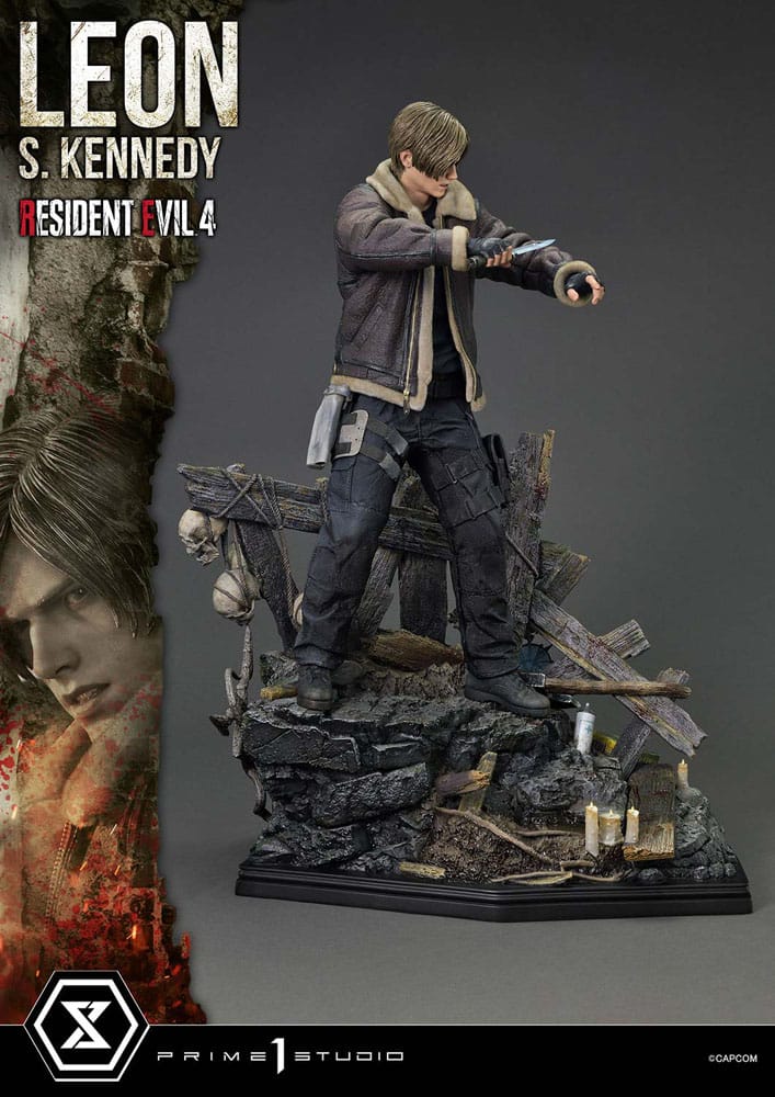 Resident Evil 4 Ultimate Premium Masterline Series Statue 1/4 Leon S. Kennedy Bonus Ver. 64 cm 4582647120908