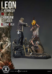 Resident Evil 4 Ultimate Premium Masterline Series Statue 1/4 Leon S. Kennedy vs. Chainsaw Villager 76 cm 4582647120878