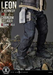 Resident Evil 4 Ultimate Premium Masterline Series Statue 1/4 Leon S. Kennedy vs. Chainsaw Villager 76 cm 4582647120878