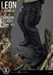 Resident Evil 4 Ultimate Premium Masterline Series Statue 1/4 Leon S. Kennedy vs. Chainsaw Villager 76 cm 4582647120878