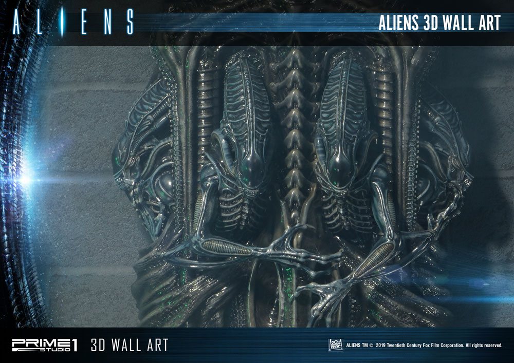 Aliens 3D Wall Art 32 x 50 cm 4562471908224