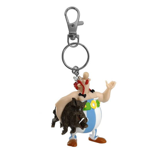 Asterix Keychain Obelix Carrying a Boar 14 cm 3521320603797