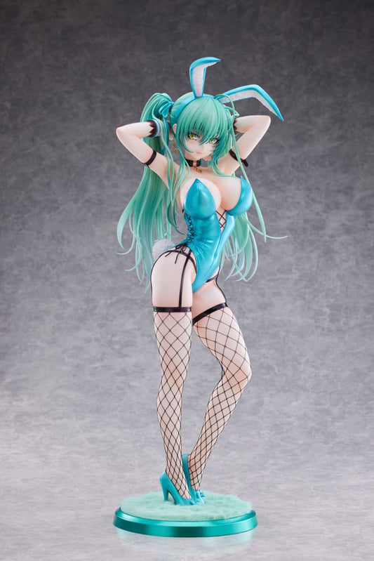 Original Character PVC Statue 1/4 Green Twin Tail Bunny-chan Fishnet Tights Ver. 43 cm 4897136260240