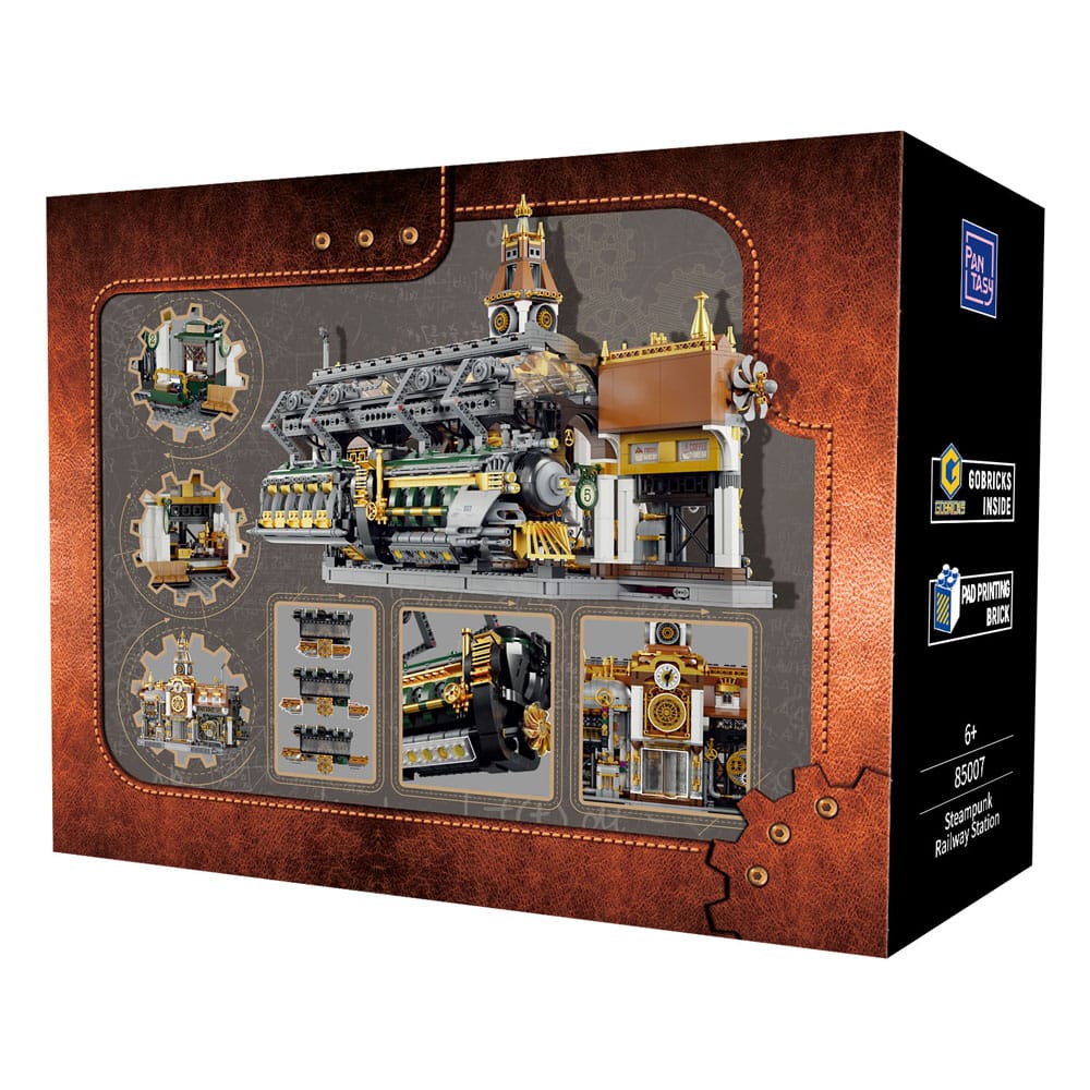 Original-Steampunk Series Construction Set Steampunk Railway Station 36 cm 6973817321627