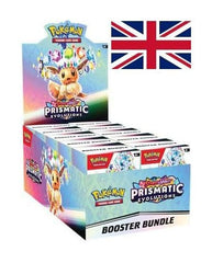 Pokémon Scarlet & Violet 8,5 Prismatic Evelutions Booster Bundle *English Version* 0196214106130