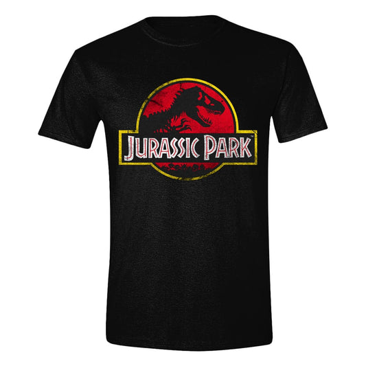 Jurassic Park T-Shirt Distressed Logo Size XXL 5056754927259