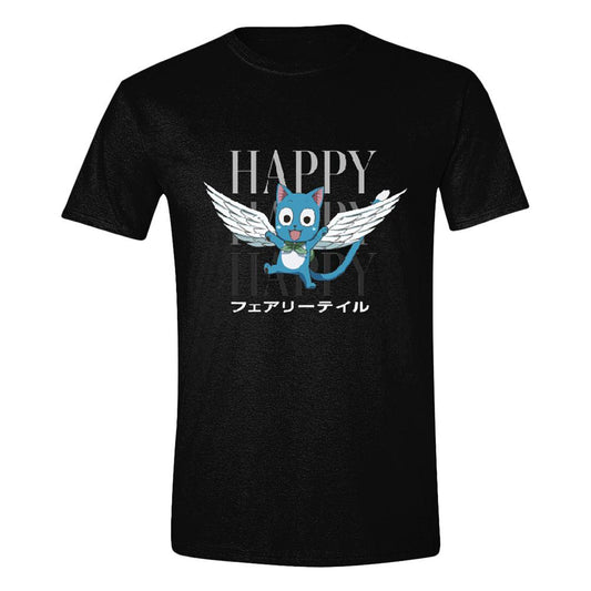 Fairy Tail T-Shirt Happy Happy Happy Size L 5056318039633