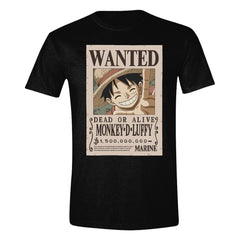 One Piece T-Shirt Luffy Wanted Size XL 8435073770628