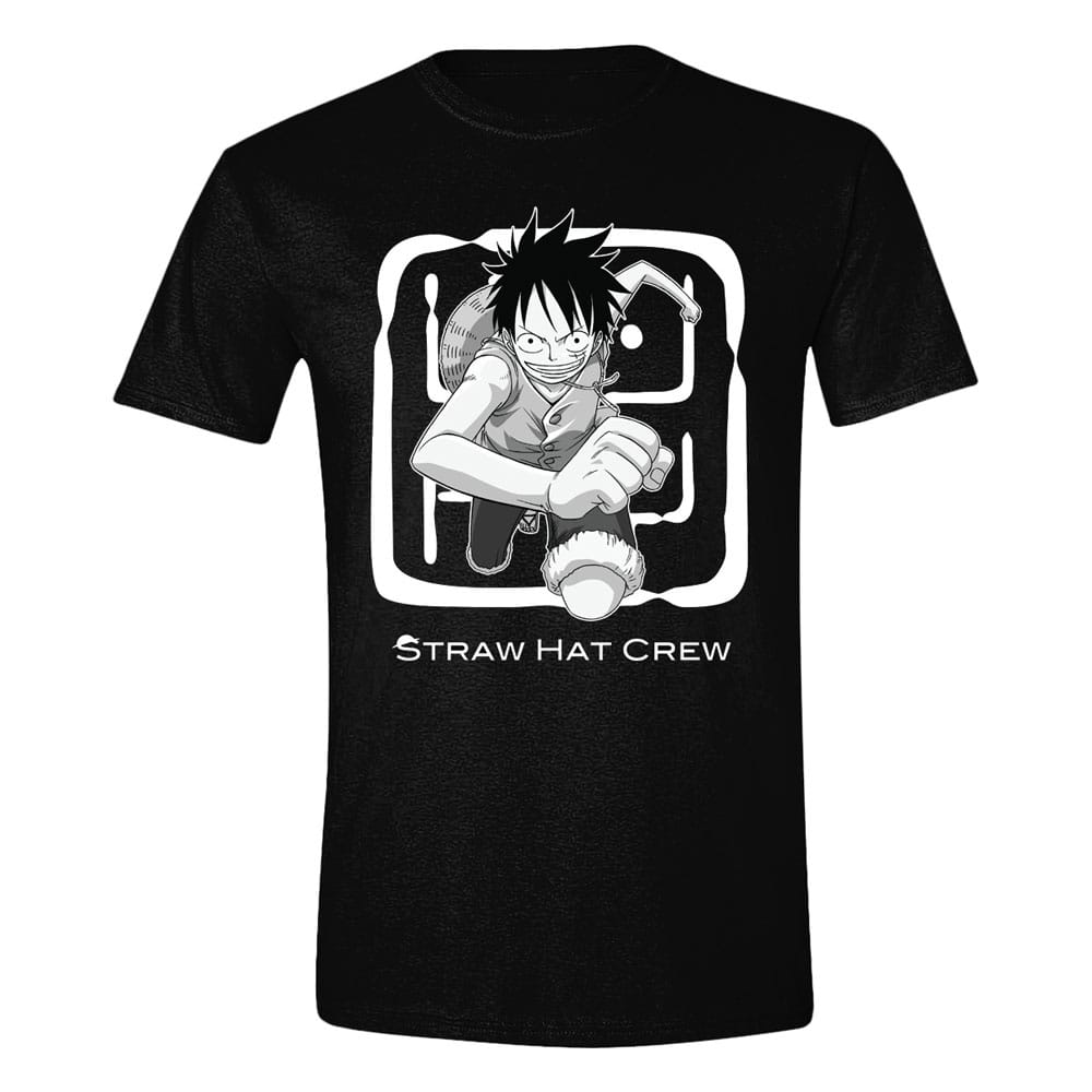 One Piece T-Shirt Luffy Jumping Size L 8435073774169