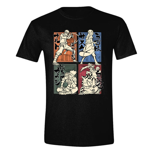 Naruto T-Shirt Character Sketches Size S 8435073799254