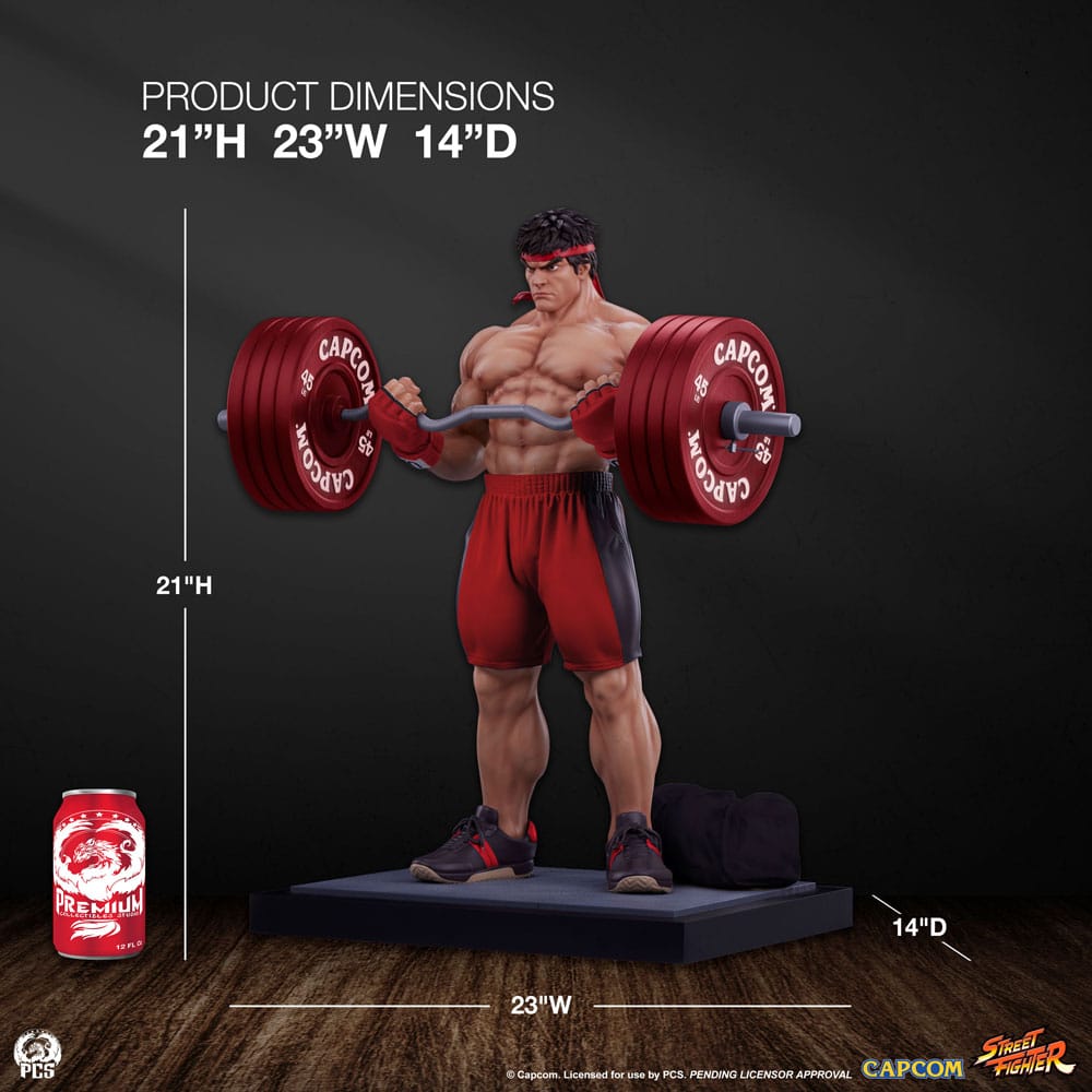 Street Fighter Premier Series Statue 1/4 Ryu: Powerlifting 53 cm 0783214378317