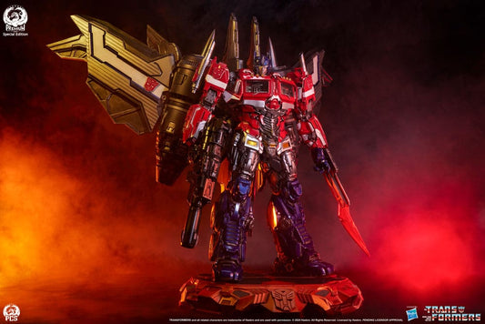 Transformers Museum Scale Statue Optimus Prime Jet Convoy Edition 87 cm 0783214379093