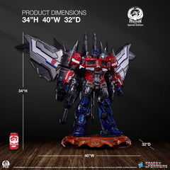 Transformers Museum Scale Statue Optimus Prime Jet Convoy Edition 87 cm 0783214379093