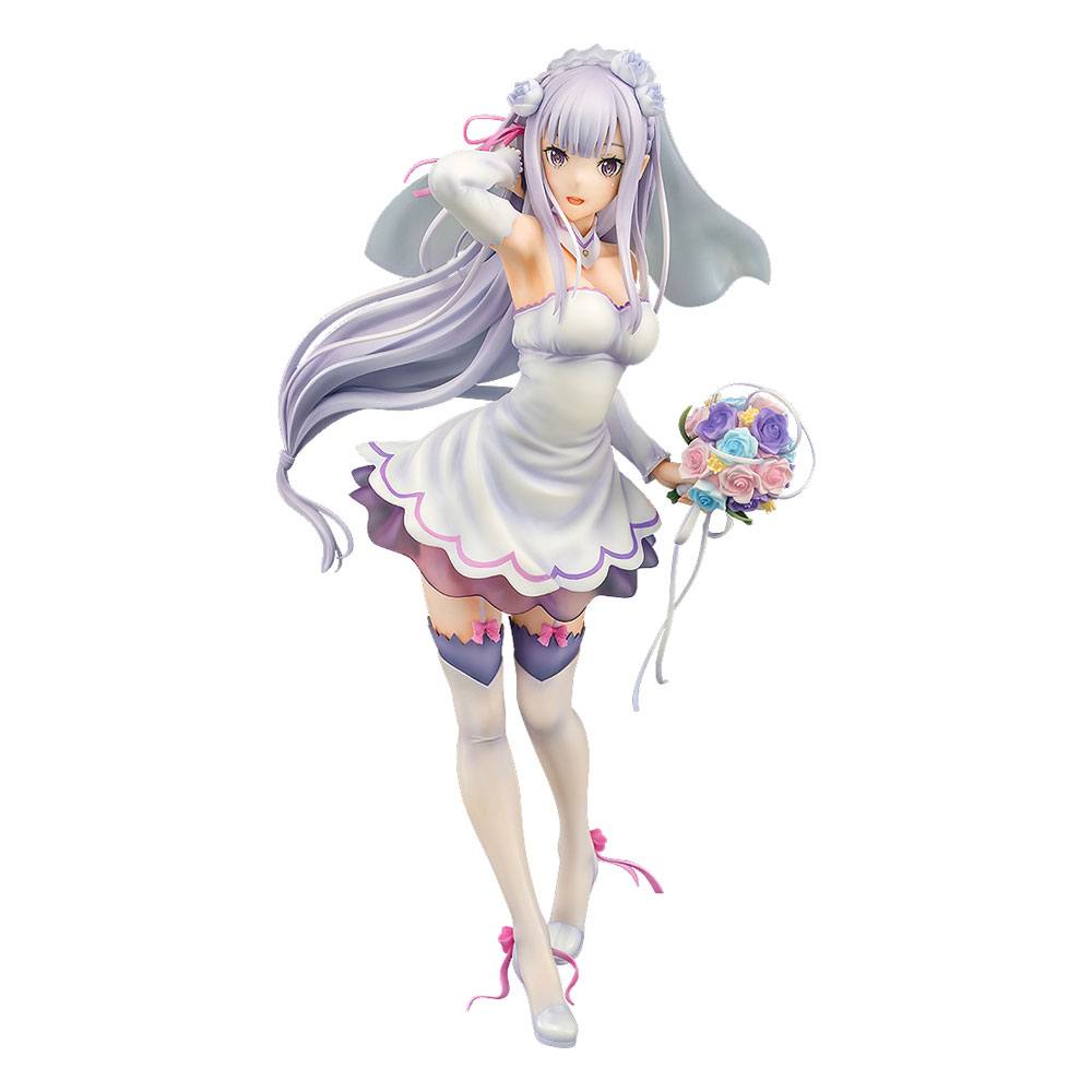 Re:ZERO -Starting Life in Another World- PVC Statue 1/7 Emilia Wedding Ver. 25 cm 4580678969831