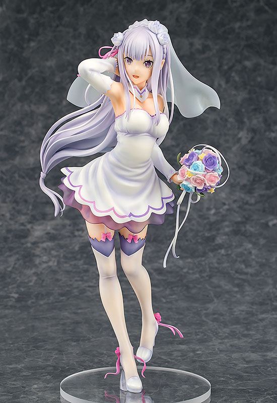 Re:ZERO -Starting Life in Another World- PVC Statue 1/7 Emilia Wedding Ver. 25 cm 4580678969831