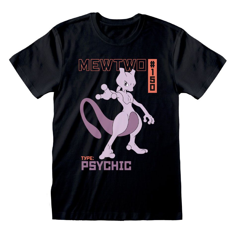 Pokemon T-Shirt Mewtwo Size L 5056463466575