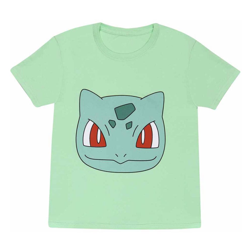 Pokemon T-Shirt Bulbasaur Face Size Kids L 5056688514655
