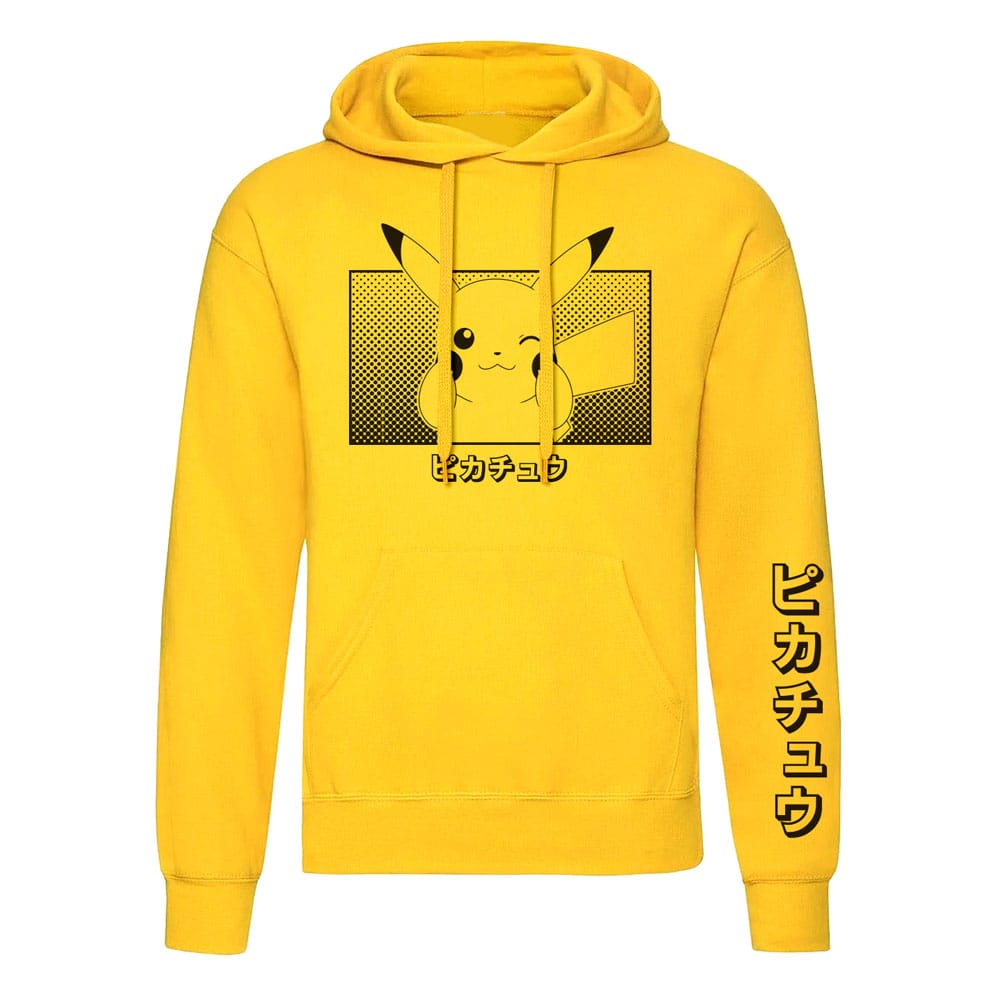 Pokemon Hooded Sweater Pikachu Katakana Size S 5056688554934