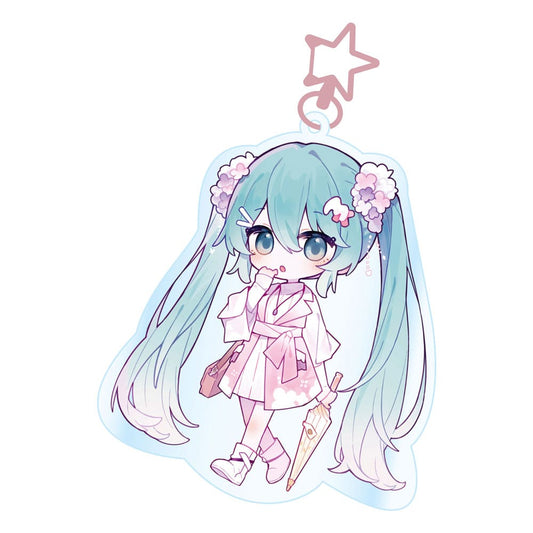 Hatsune Miku Acrylic Keychain Kawaii Summer Time 6430063312828