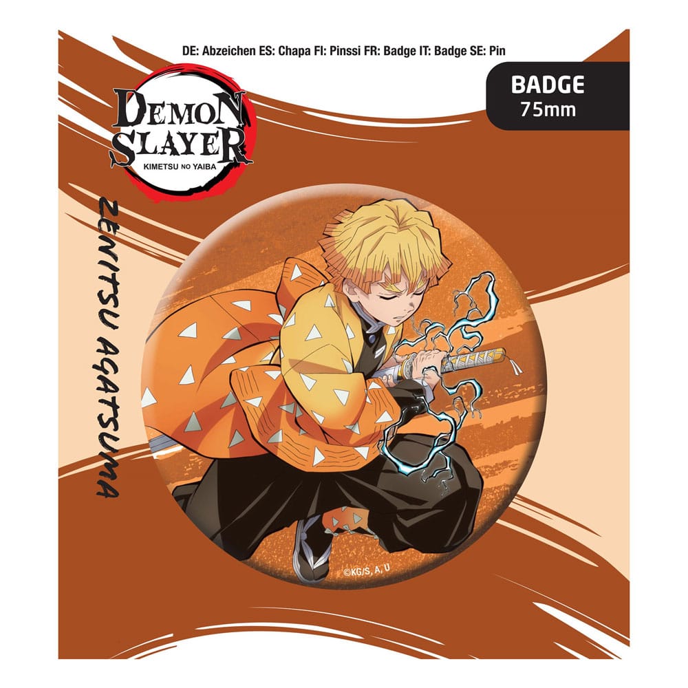 Demon Slayer: Kimetsu no Yaiba Pin Badge Zenitsu Agatsuma 6430063312439