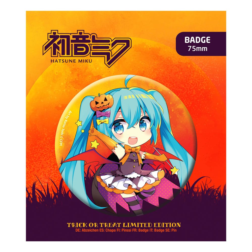 Hatsune Miku Pin Badge Halloween Limited Edition Hatsune Miku 6430063312750