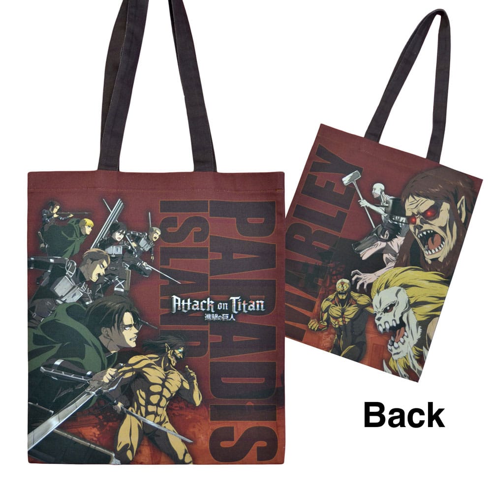 Attack on Titan Tote Bag Paradise Island vs Marley 6430063311203