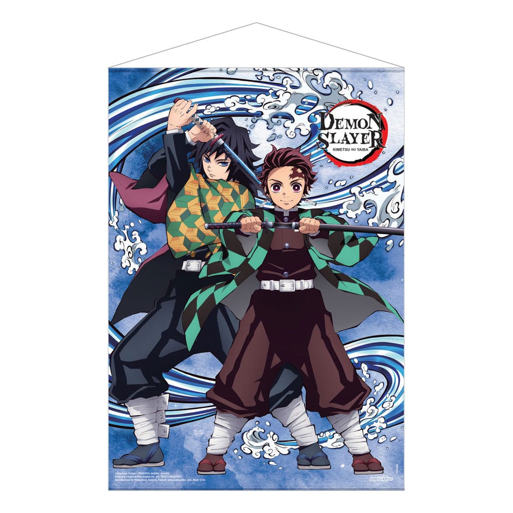 Demon Slayer: Kimetsu no Yaiba Wallscroll Tanjiro Kamado and Giyu Tomioka Water Breathing 50 x 70 cm 6430063312927