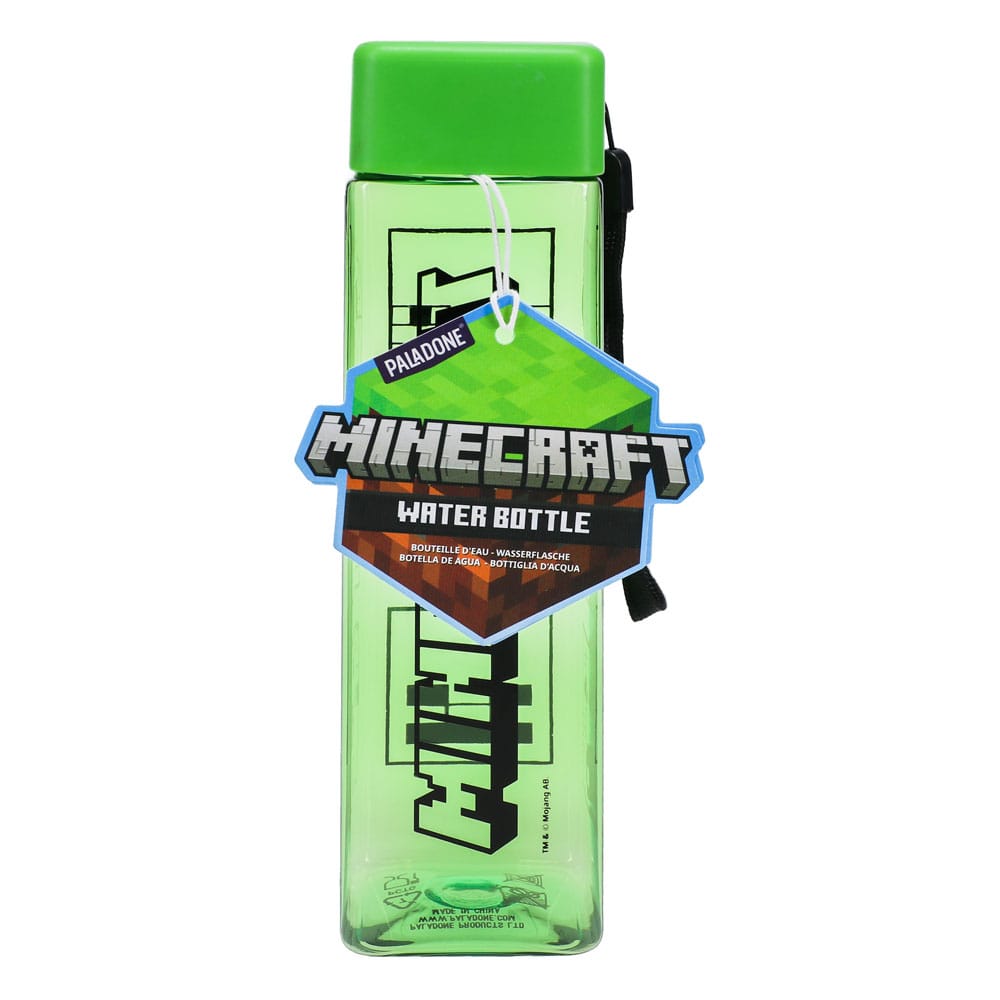 Minecraft Water Bottle Square Shaped 5056577711424