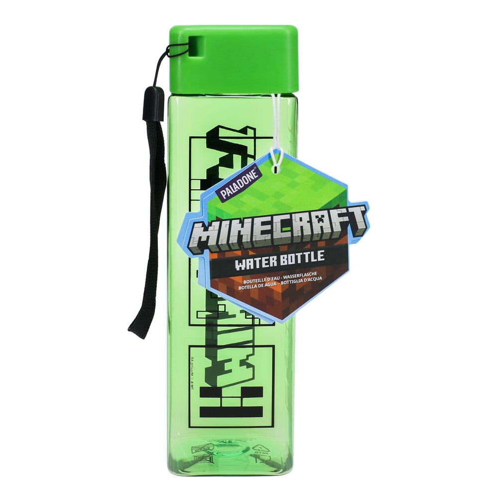 Minecraft Water Bottle Square Shaped 5056577711424