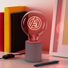 Avengers Neon LED Bulb Logo 5056577748239