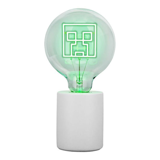 Minecraft Neon LED Bulb Creeper 5056577748246