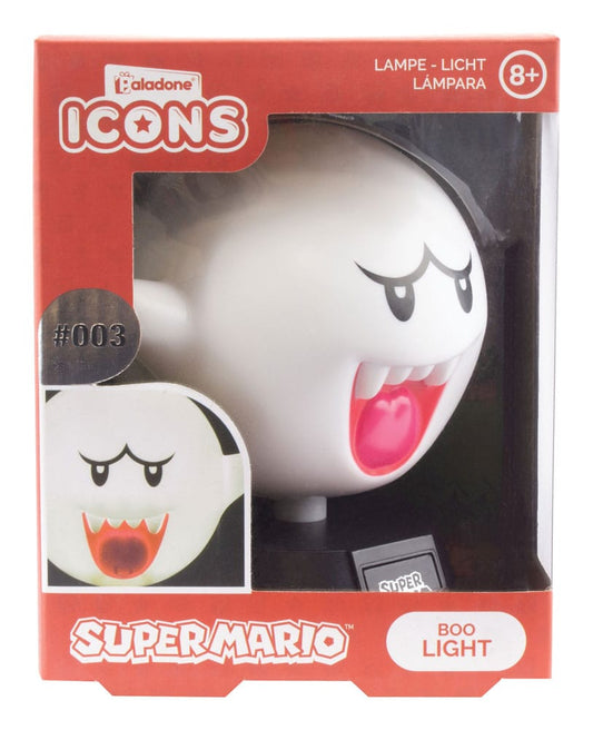 Super Mario Icon Light Boo 10 cm 5055964717841