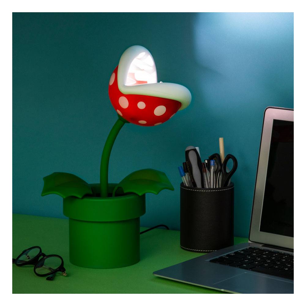 Super Mario Posable Lamp Mario Mini Piranha Plant 5055964758530