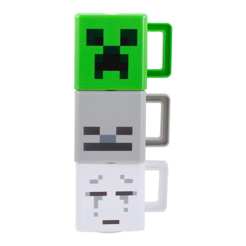 Minecraft: Set of 3 Stacking Mugs 5055964785383