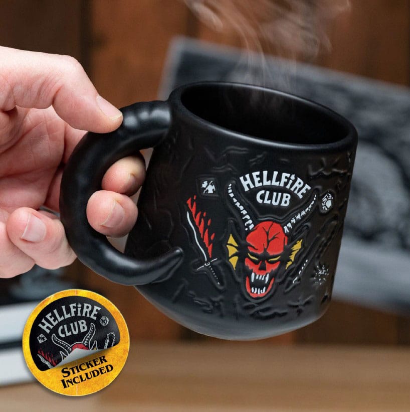 Stranger Things: Hellfire Club Demon Embossed Mug 5055964791209