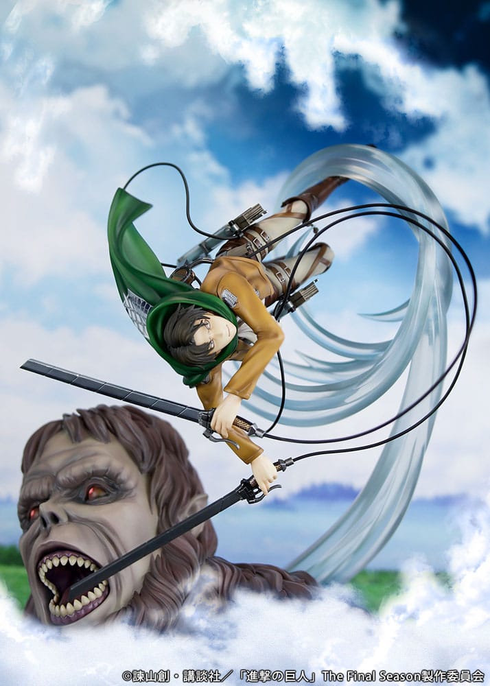 Attack on Titan PVC Statue 1/7 Levi vs Beast Titan Ver. 28 cm 4582666820667