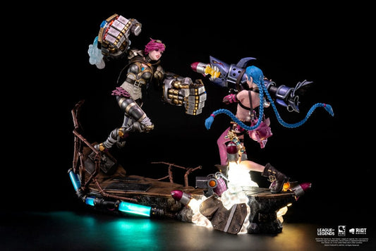 League of Legends Statues 1/6 2-Pack Vi & Jinx 0713929407408