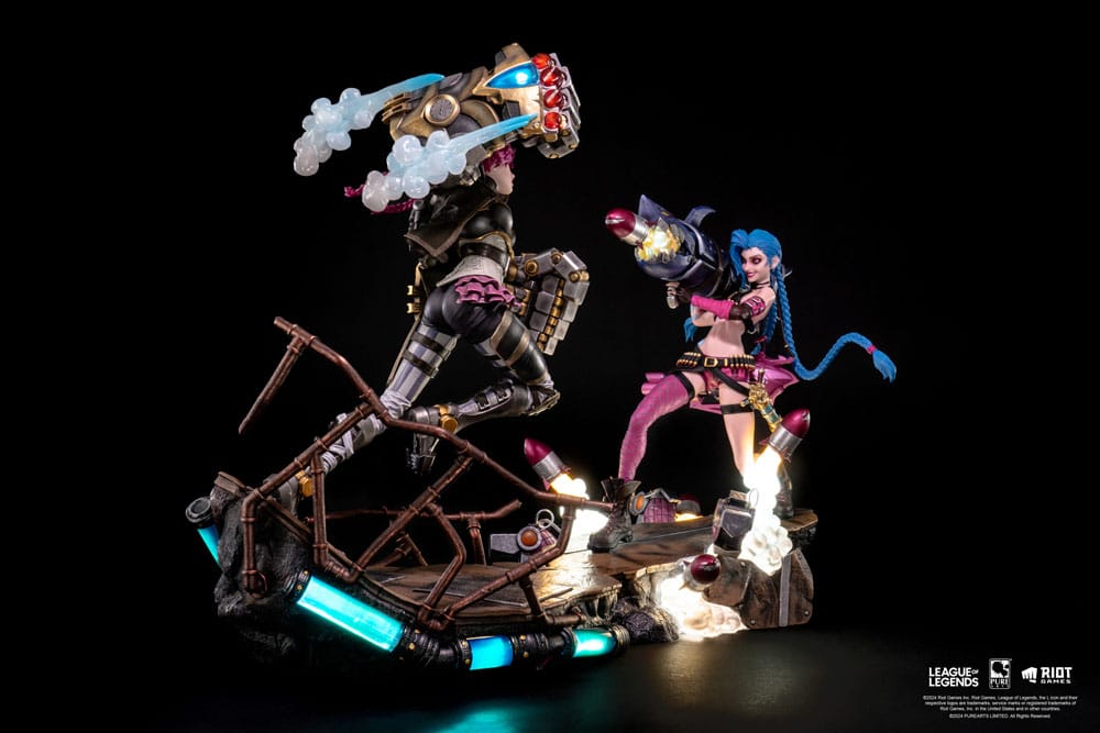 League of Legends Statues 1/6 2-Pack Vi & Jinx 0713929407408