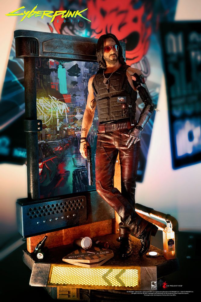 Cyberpunk 2077 Statue 1/4 Johnny Silverhand 34 cm 0713929403202