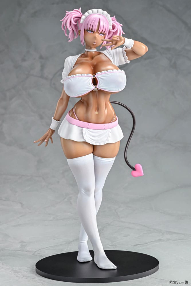 Original Character Statue 1/6 Black Gal Maid Succubus Cocoa Pink Ver. 30 cm 4580001942609