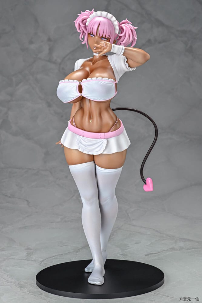 Original Character Statue 1/6 Black Gal Maid Succubus Cocoa Pink Ver. 30 cm 4580001942609