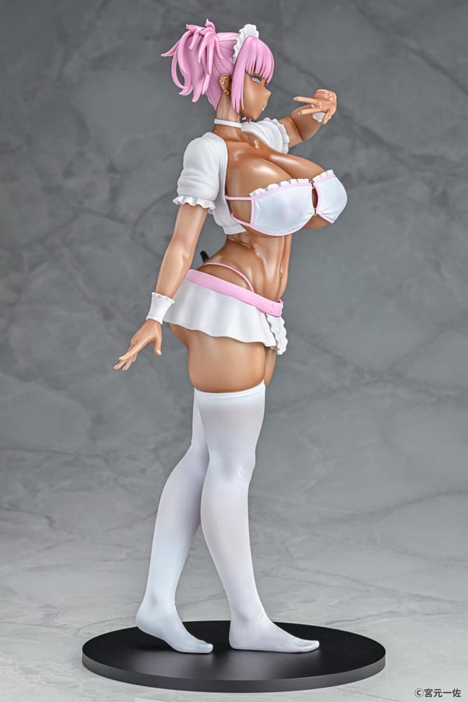 Original Character Statue 1/6 Black Gal Maid Succubus Cocoa Pink Ver. 30 cm 4580001942609