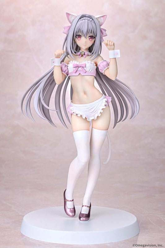 Tsuki ni Yorisou Otome no Sahou PVC Statue 1/6 Luna Sakurakouji Cat Maid Sakura Color Ver. 26 cm 4580001942661