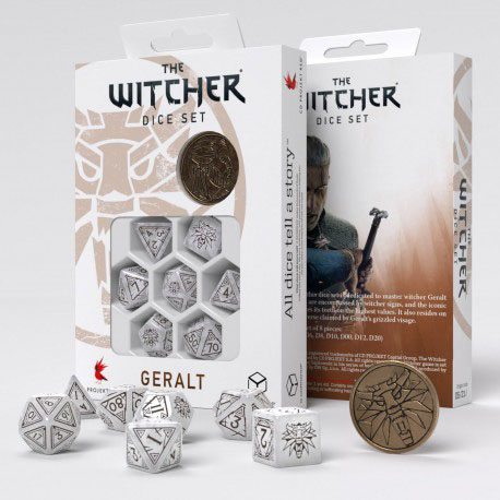 The Witcher Dice Set Geralt The White Wolf (7) 5907699496105